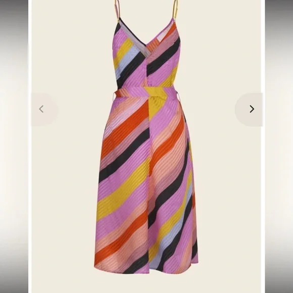 STINE GOYAGIANNA DRESS - PARALLELS revolvecolorful $288 S silk party spring